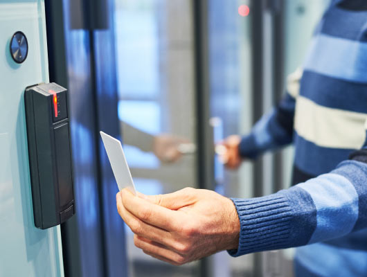 key card reader installation