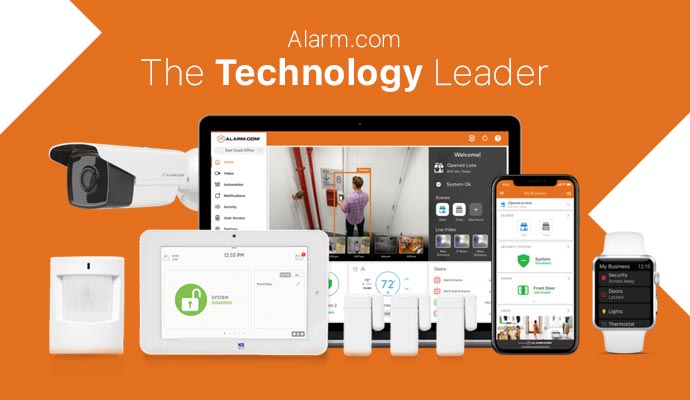 different types of products and devices of Alarm.com