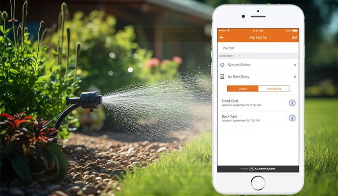 A smart irrigation system in action