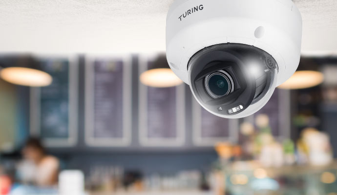 Installed turing indoor Dome security Camera