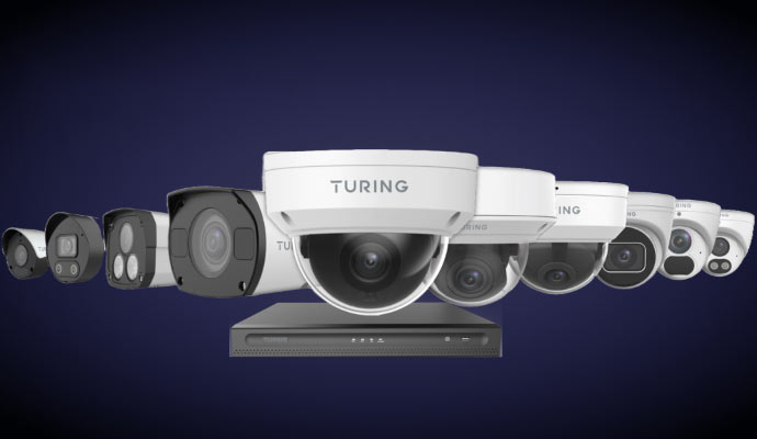 Turning IP cameras, including dome, bullet, and PTZ models