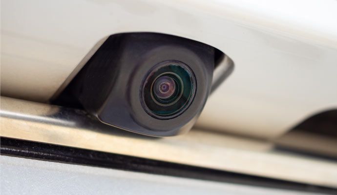 Close up view of a hidden security camera Close up view of a hidden security camera